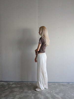 Satin Pants | Ivory