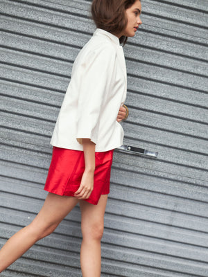 Silk Shorts | Red