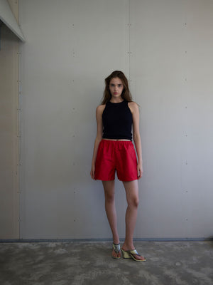 Silk Shorts | Red