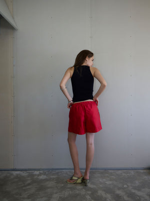 Silk Shorts | Red