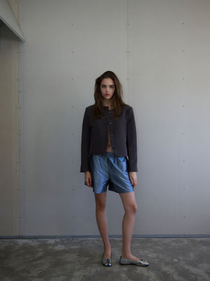 Silk Shorts | Silver