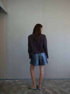 Silk Shorts | Silver