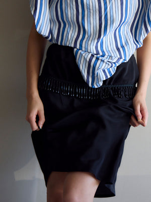Silk Skirt | Black