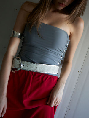 Silk Skirt | Red