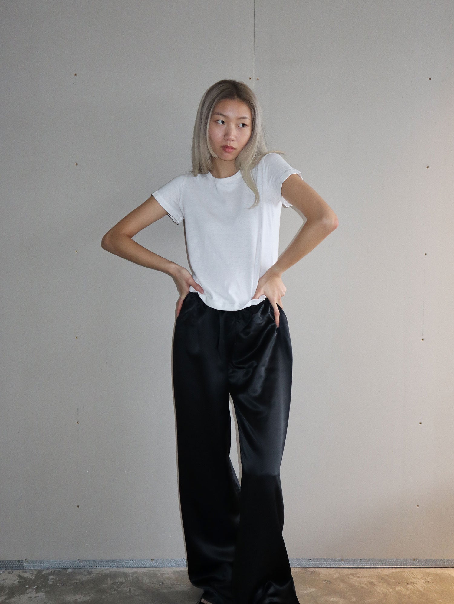 Silk Pants | Black