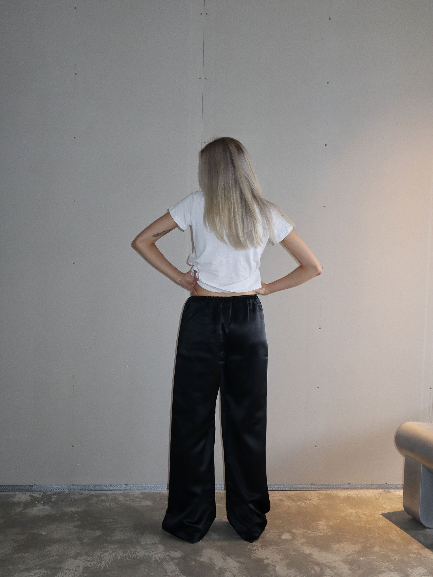 Silk Pants | Black