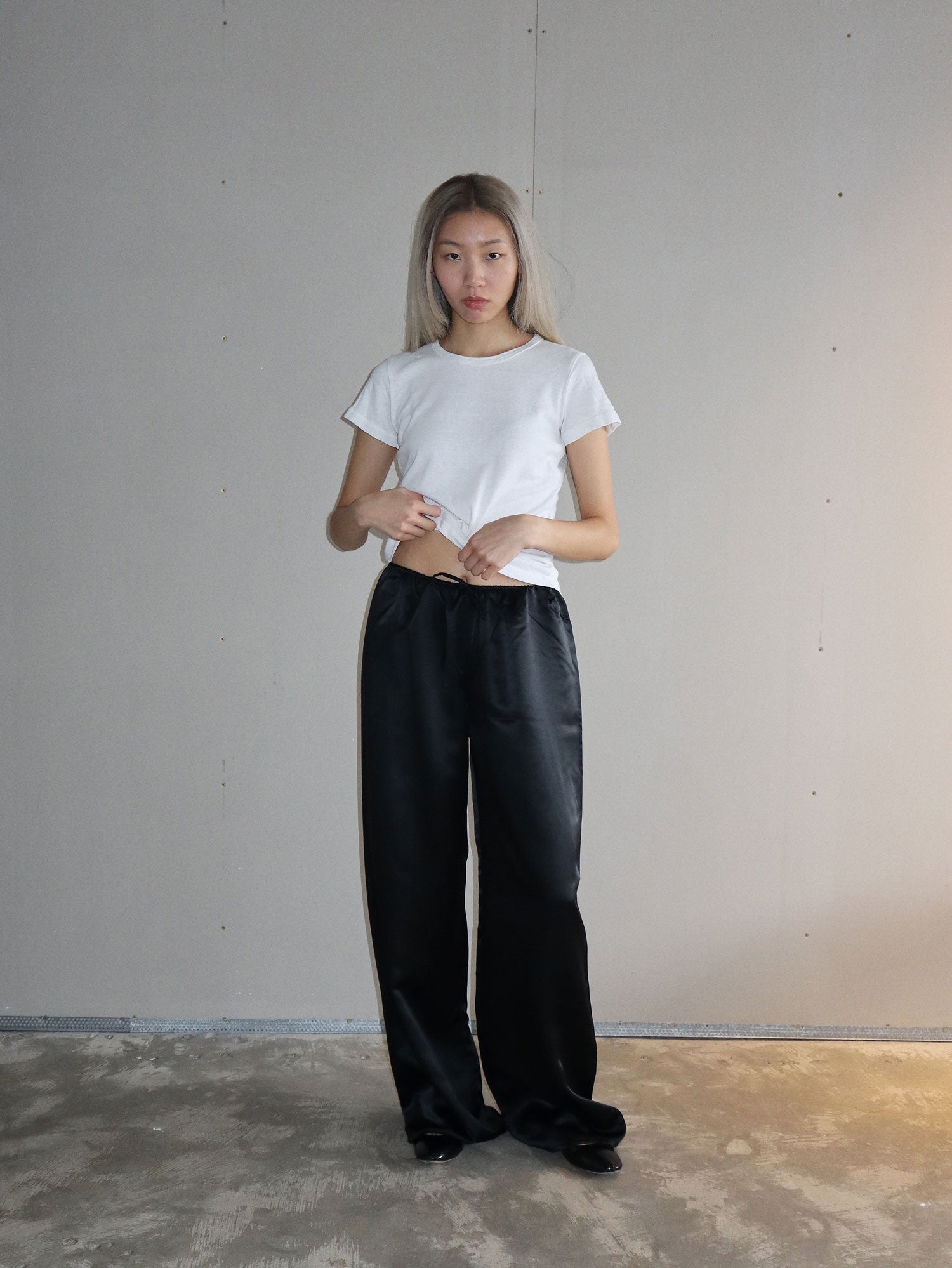 Silk Pants | Black