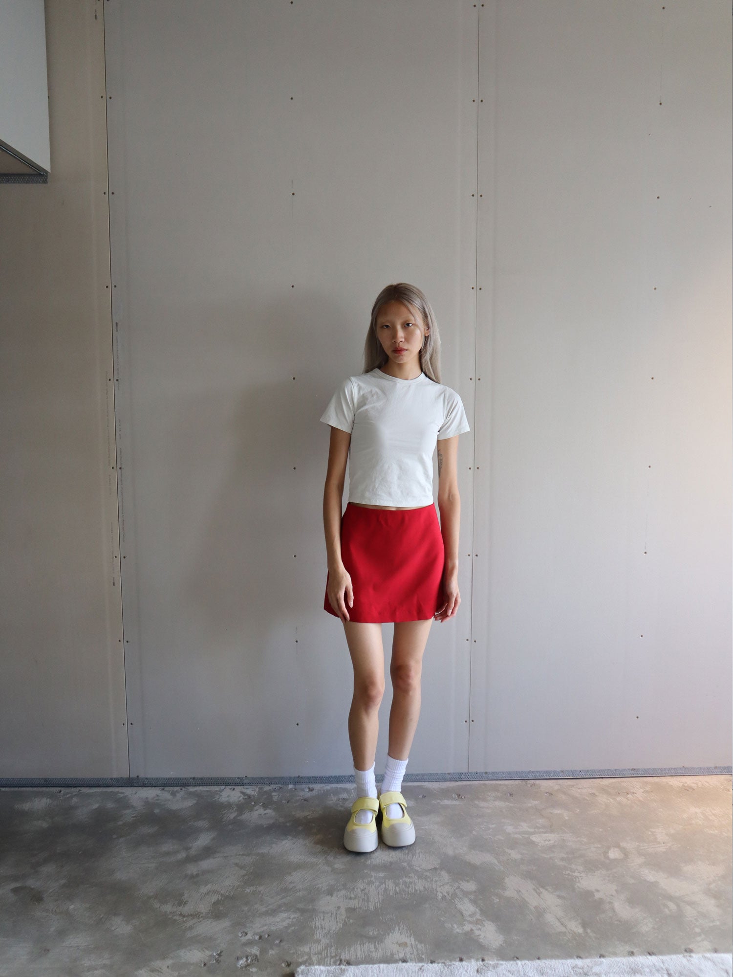 Wool Skirt | Cherry